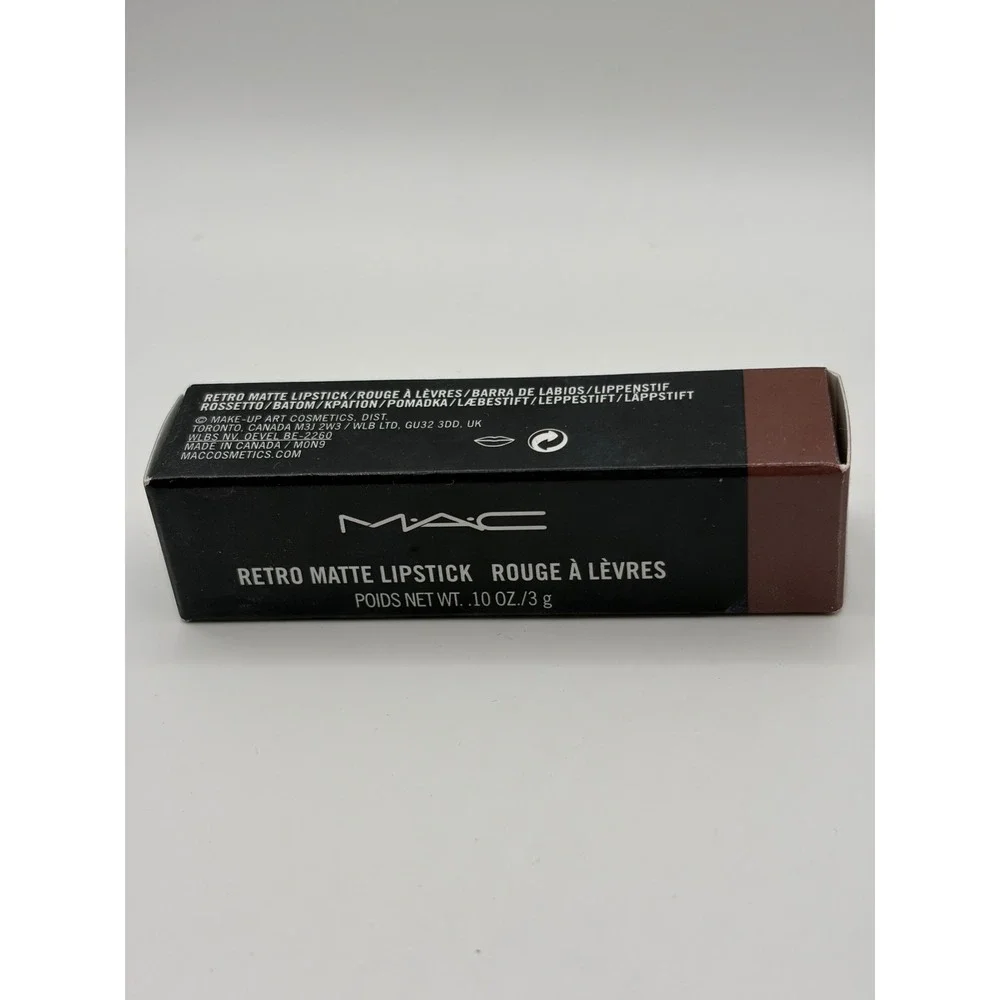MAC Retro Matte Lipstick 708 Bronx Muted Taupe Brown 0.10oz New in Box